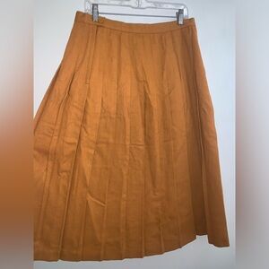 Scotland Women’s Jones New York Vintage Gold 100% New Wool Skirt 16